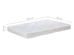 Clicnbuy Ropa De Casa-Cojín para sofá de palets 120x80x10 cm Gris