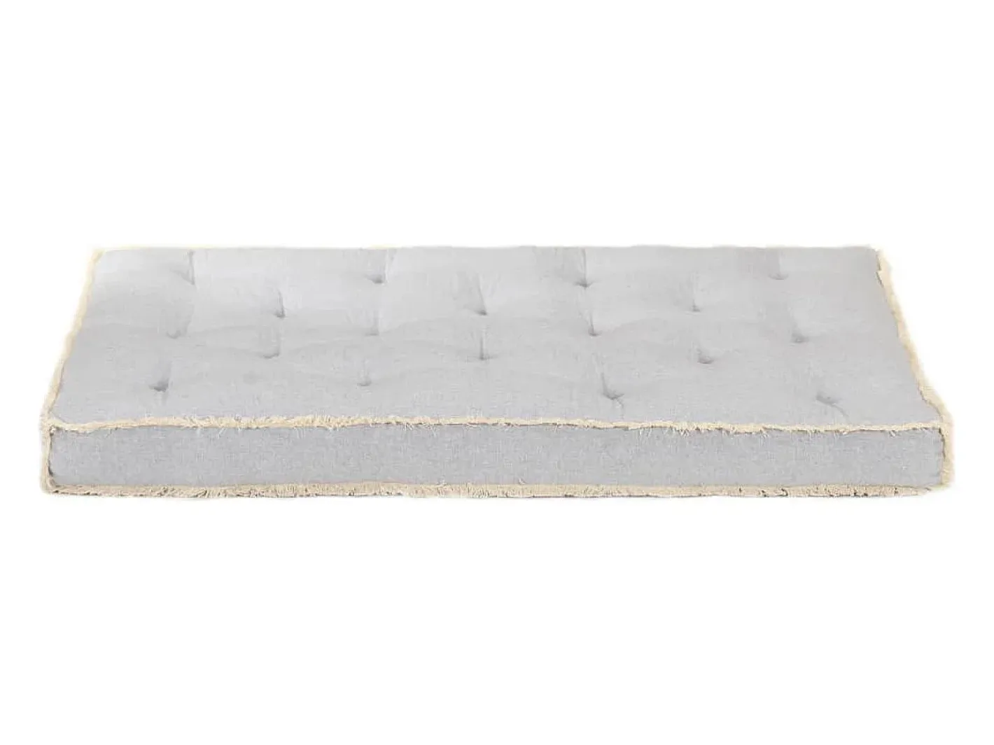 Clicnbuy Ropa De Casa-Cojín para sofá de palets 120x80x10 cm Gris