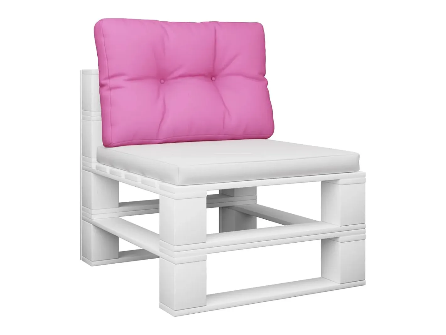 Clicnbuy Cojín para sofá de palets tela 50x40x12 cm Rosa Discount