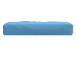 Clicnbuy Ropa De Casa-Cojín para sofá de palets tela melange 60x60x10 cm Azul
