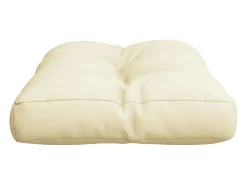 Outlet Clicnbuy Cojín para sofá de palets tela 50x40x12 cm Crema