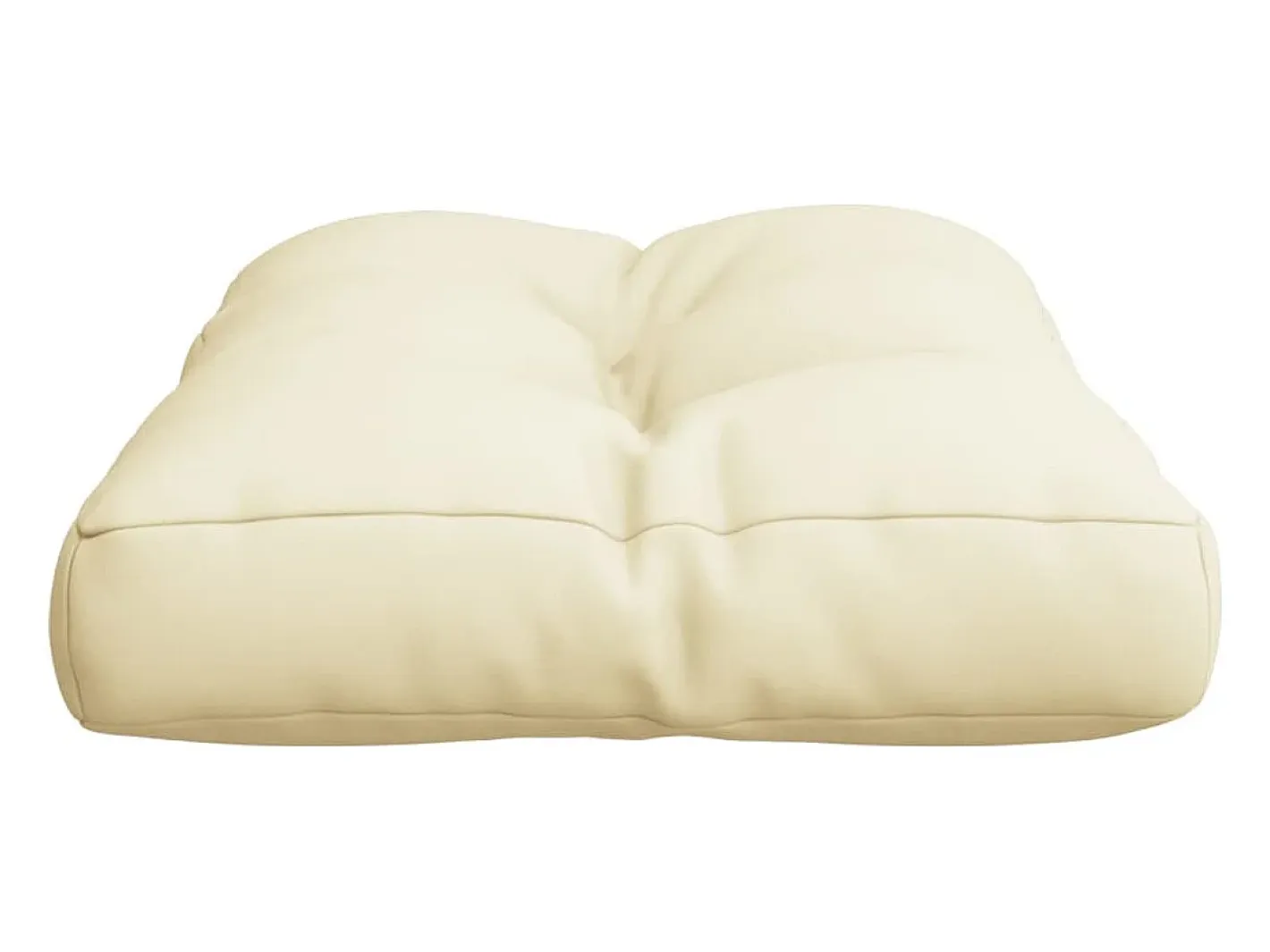 Outlet Clicnbuy Cojín para sofá de palets tela 50x40x12 cm Crema