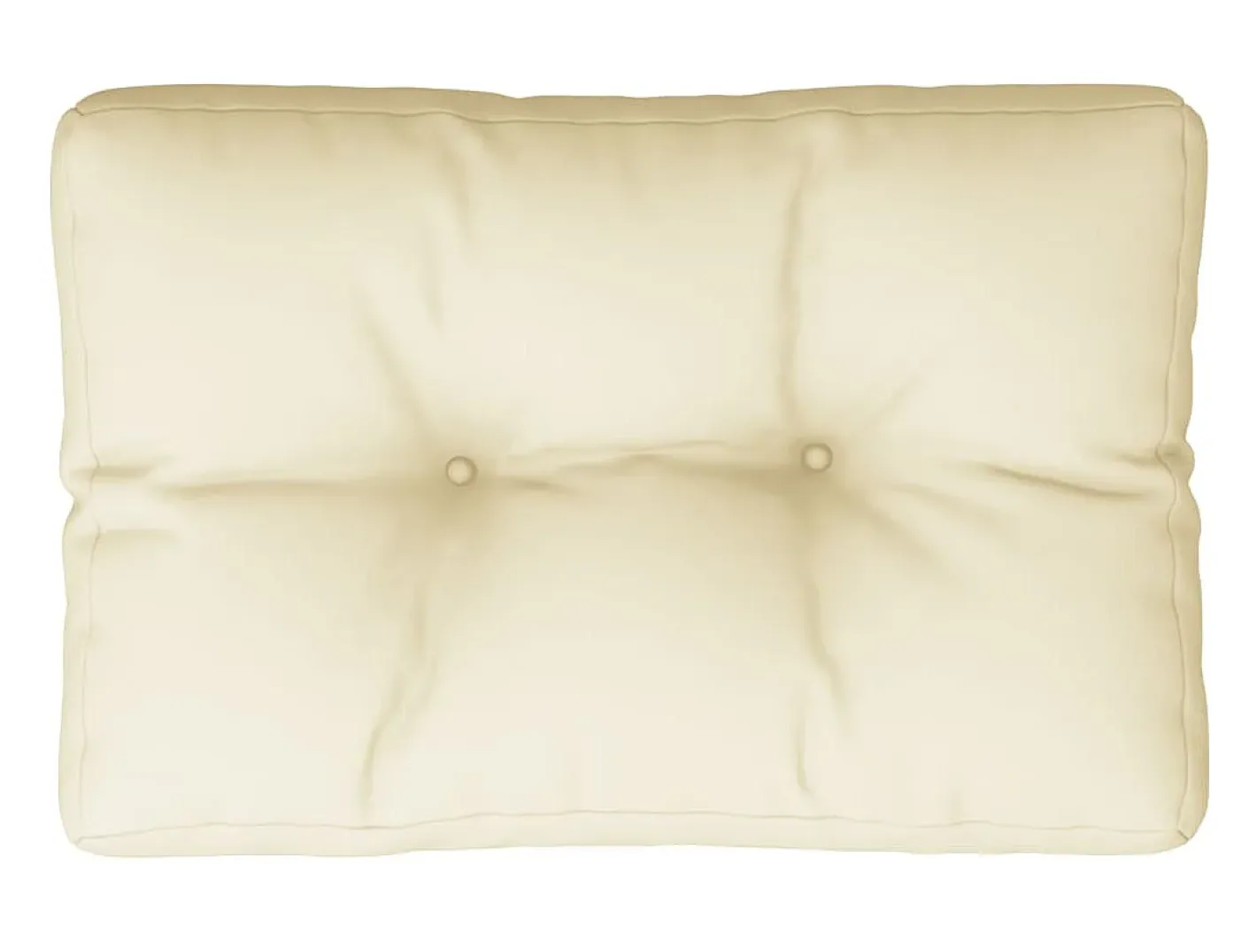 Outlet Clicnbuy Cojín para sofá de palets tela 50x40x12 cm Crema