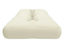 Clicnbuy Ropa De Casa-Cojín para sofá de palets tela 120x40x12 cm Crema