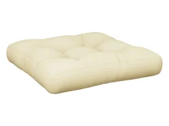Online Clicnbuy Cojín para sofá de palets tela 50x50x12 cm Crema