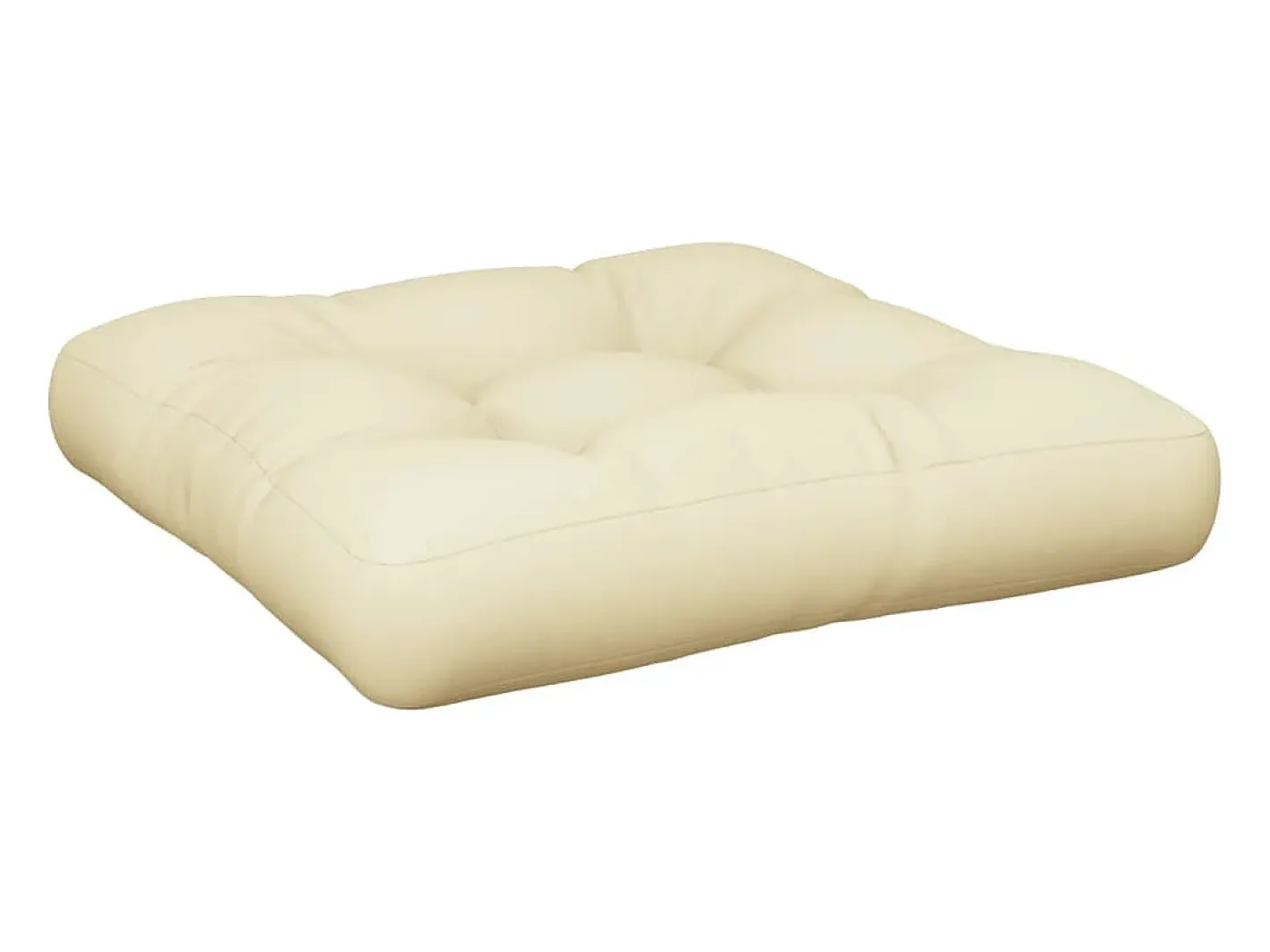 Online Clicnbuy Cojín para sofá de palets tela 50x50x12 cm Crema