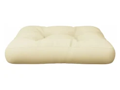 Online Clicnbuy Cojín para sofá de palets tela 50x50x12 cm Crema