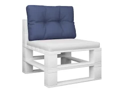 Clicnbuy Cojín para sofá de palets tela marino 50x40x12 cm Azul Discount