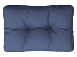 Clicnbuy Cojín para sofá de palets tela marino 50x40x12 cm Azul Discount