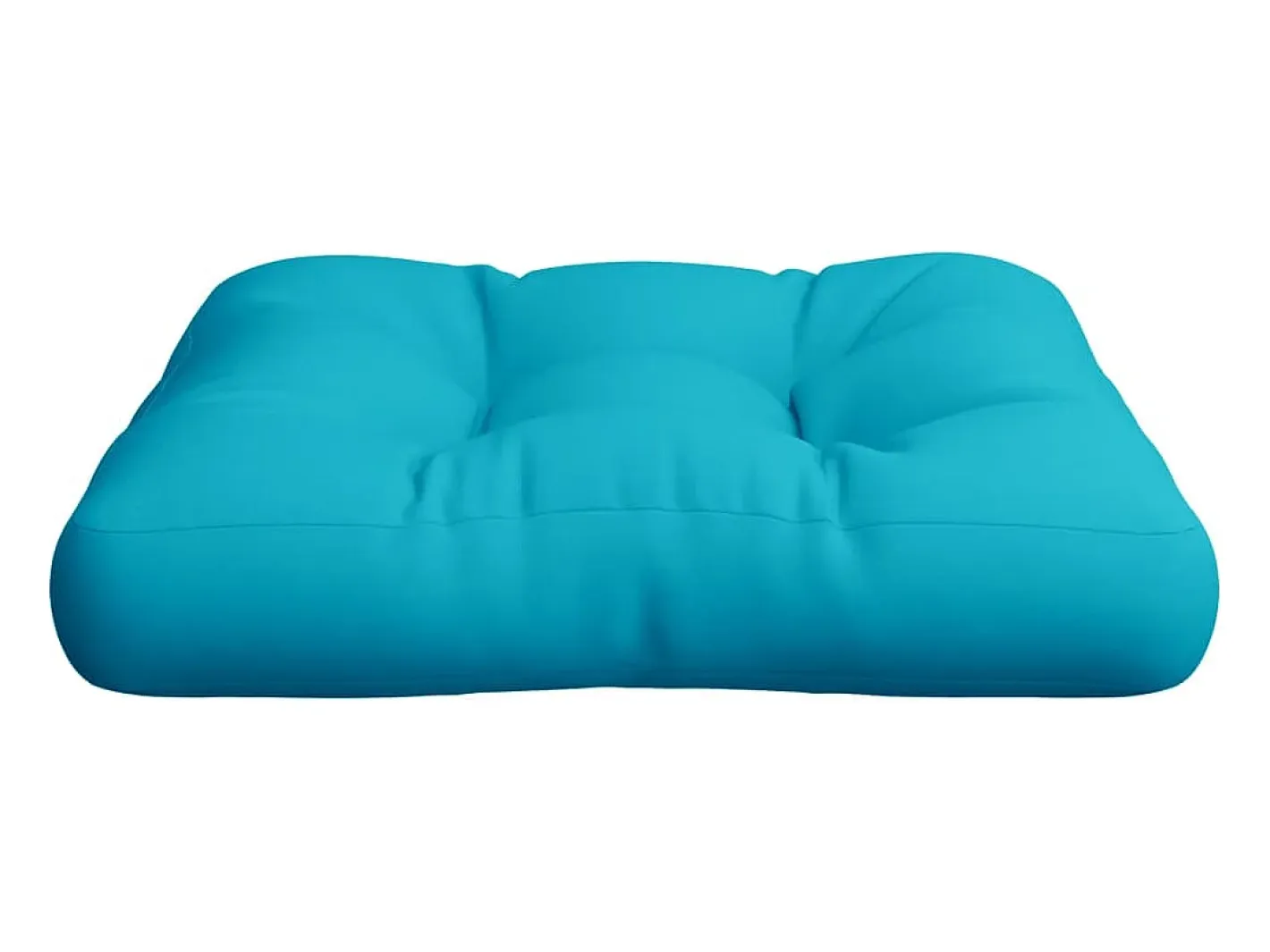 Discount Clicnbuy Cojín para sofá de palets tela turquesa 60x60x12 cm Azul turquesa