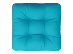 Discount Clicnbuy Cojín para sofá de palets tela turquesa 60x60x12 cm Azul turquesa