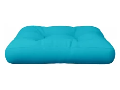 Discount Clicnbuy Cojín para sofá de palets tela turquesa 60x60x12 cm Azul turquesa