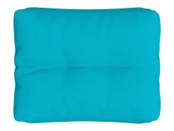 Clicnbuy Cojín para sofá de palets tela turquesa 50x40x12 cm Azul turquesa Clearance