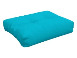 Clicnbuy Cojín para sofá de palets tela turquesa 50x40x12 cm Azul turquesa Clearance
