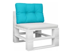 Clicnbuy Cojín para sofá de palets tela turquesa 50x40x12 cm Azul turquesa Clearance