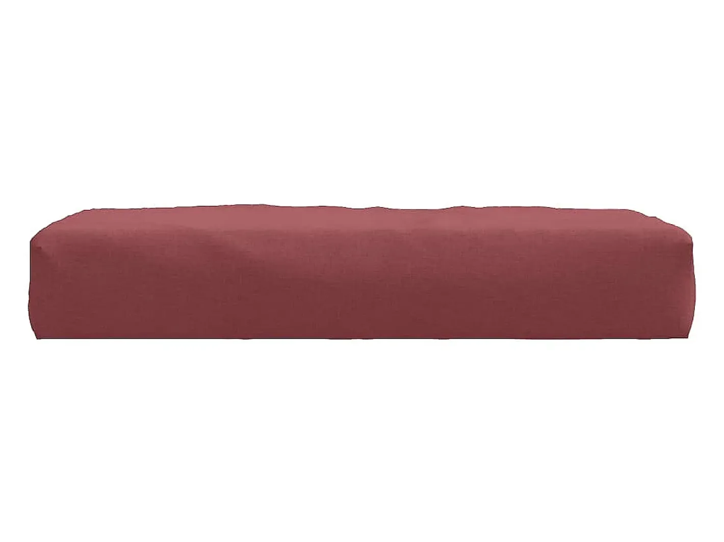 Clicnbuy Ropa De Casa-Cojín para sofá de palets tela tinto melange 60x60x10 cm Rojo