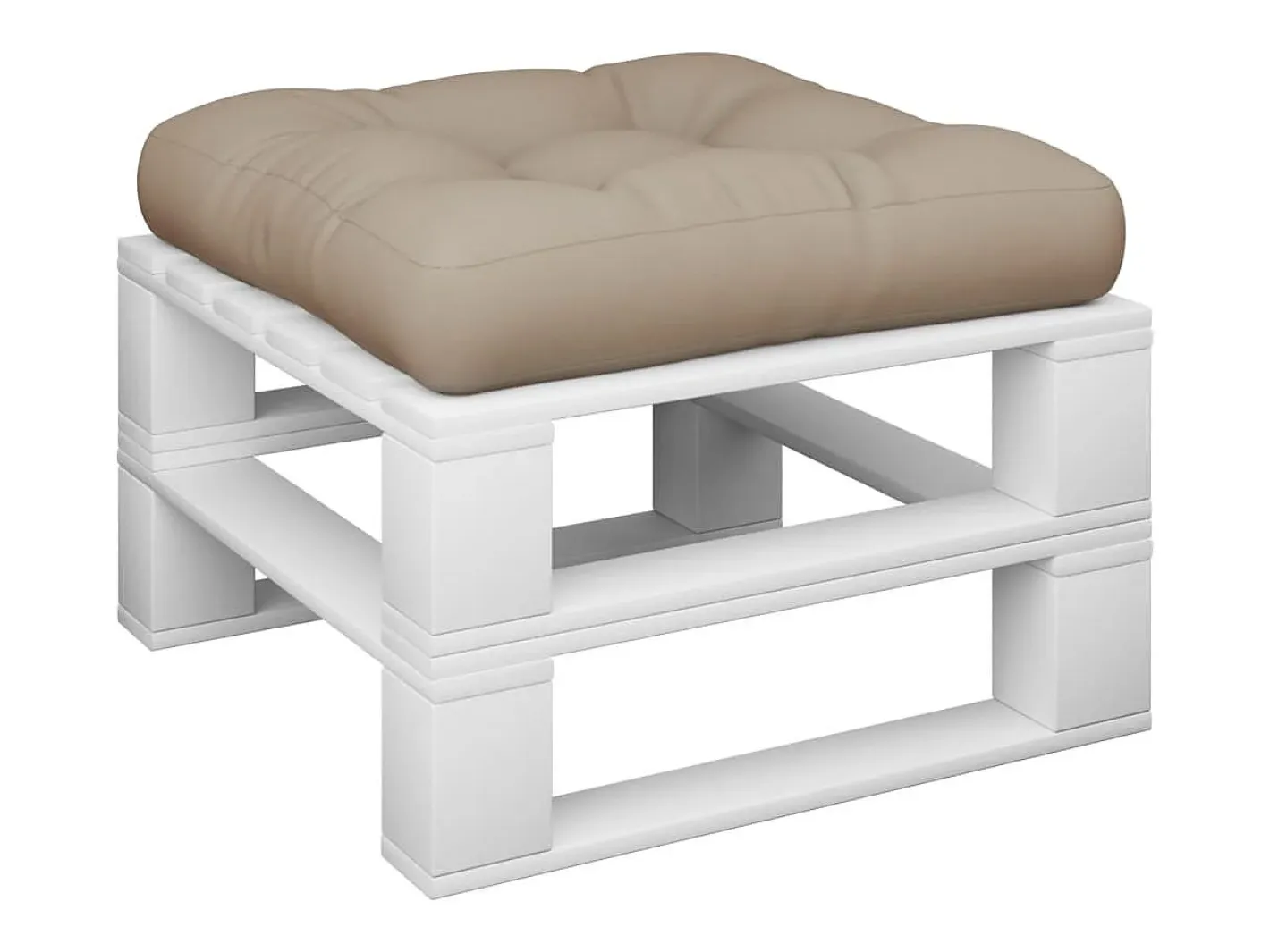 Online Clicnbuy Cojín para sofá de palets tela taupé 58x58x10 cm Topo