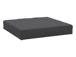 New Cojín para sofá de palets tela Oxford antracita 60x60x8 cm ES656153 Gris antracita