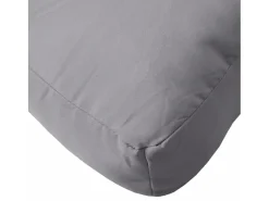 Clicnbuy Ropa De Casa-Cojín para sofá de palets tela 120x40x12 cm Gris