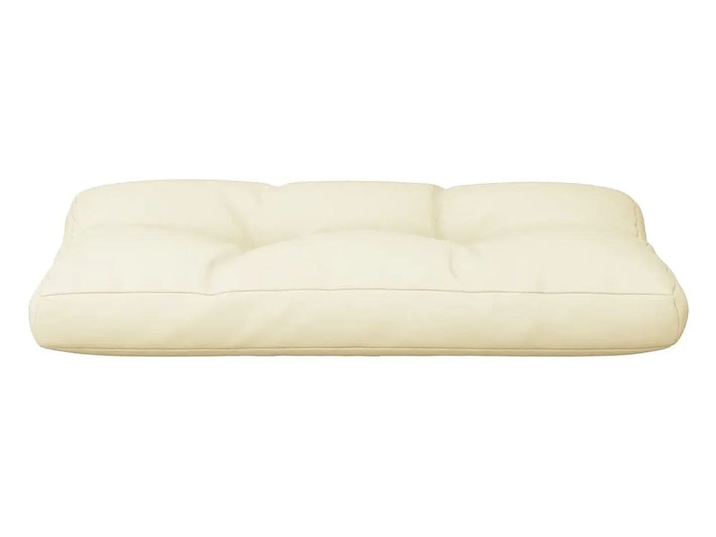 Clicnbuy Ropa De Casa-Cojín para sofá de palets tela 70x40x12 cm Crema