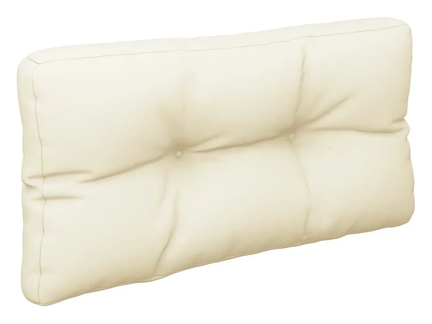 Clicnbuy Ropa De Casa-Cojín para sofá de palets tela 70x40x12 cm Crema