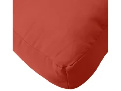 Clicnbuy Ropa De Casa-Cojín para sofá de palets tela melange 60x60x10 cm Rojo