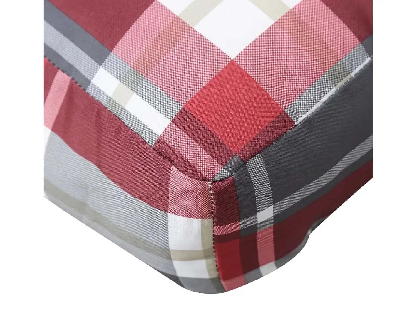 Clicnbuy Cojín para sofá de palets tela cuadros rojo 58x58x10 cm Multicolor New