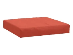 Cojín para sofá de palets tela melange 60x60x10 cm ES457047 Rojo