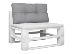 Clicnbuy Cojín para sofá de palets tela 80x40x12 cm Gris New