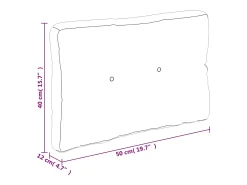 Online Clicnbuy Cojín para sofá de palets tela 50x40x12 cm Gris