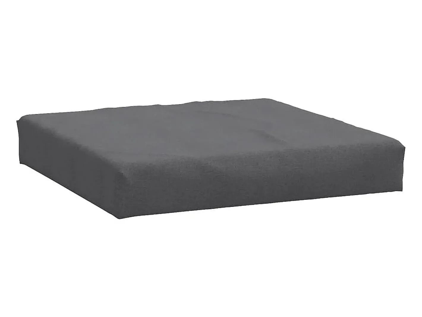 Clicnbuy Cojín para sofá palets tela melange 60x60x10 cm Gris antracita Outlet