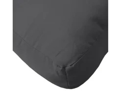 Clicnbuy Cojín para sofá palets tela melange 60x60x10 cm Gris antracita Outlet