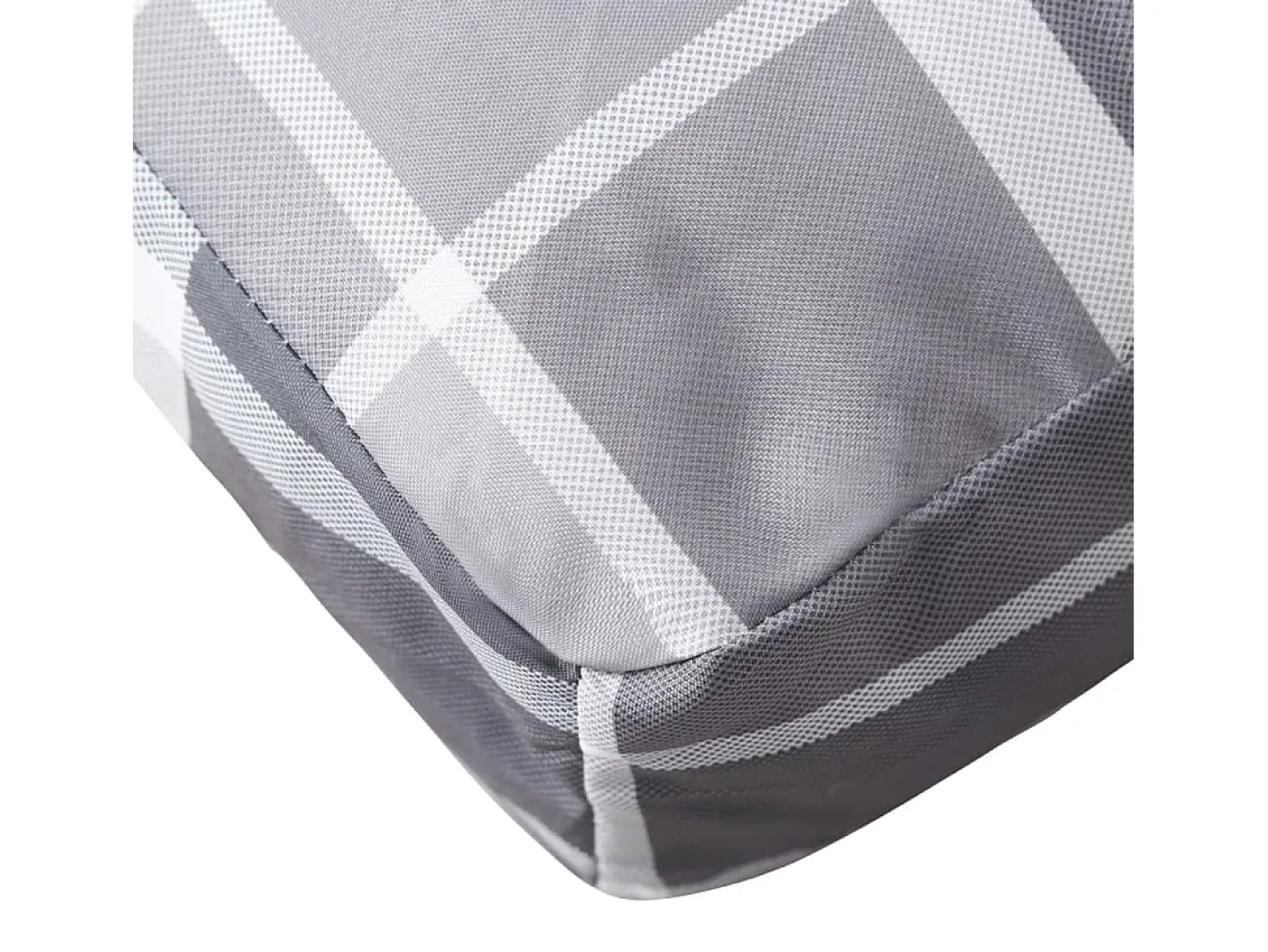 Clicnbuy Ropa De Casa-Cojín para sofá sofá de palets tela a cuadros 60x40x12 cm Gris
