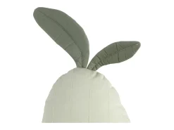 Sauthon Cojín pera de algodón verde lima 23x36cm Verde almendra