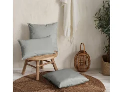 Cojín rectangular de terciopelo 50x30 cm - NAURU - SACASA Gris Clearance