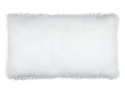 Ropa De Casa-Cojín rectangular imitación piel de oveja Blanco