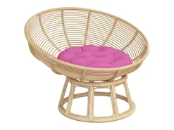 Cojín redondo tela Oxford Ø 60x11 cm ES525575 Rosa New