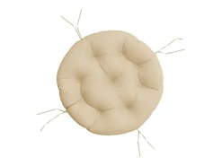 Cojín redondo tela Oxford Ø 60x11 cm ES580902 Beige Discount