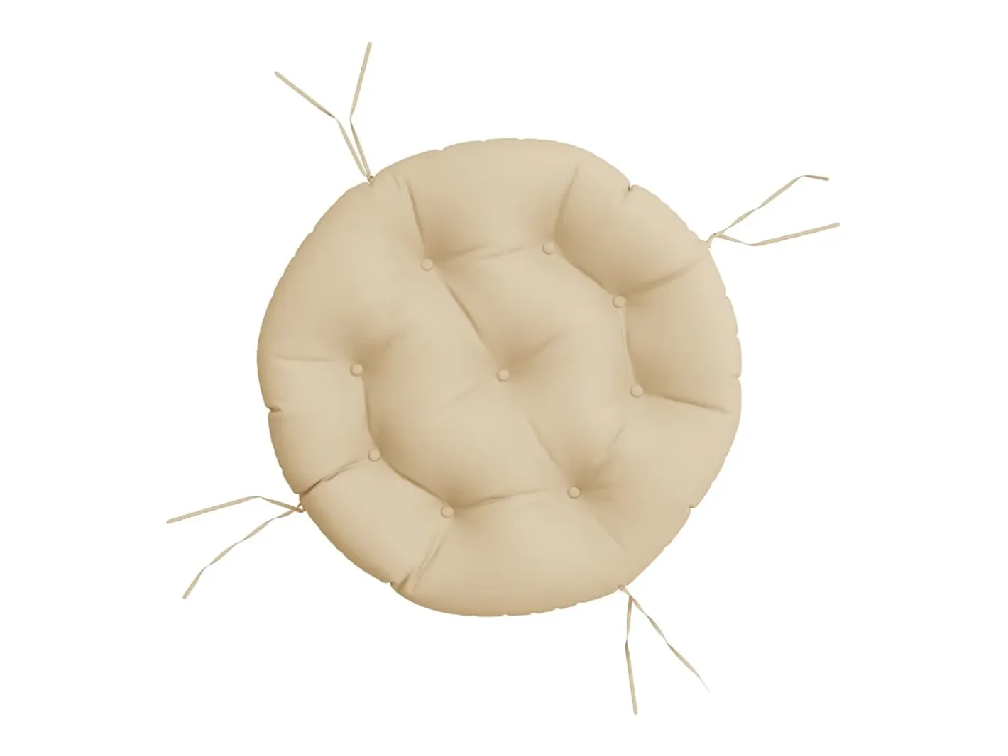 Cojín redondo tela Oxford Ø 60x11 cm ES580902 Beige Discount
