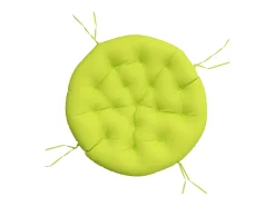 Clicnbuy Ropa De Casa-Cojín redondo tela Oxford vivo Ø 100x11 cm Verde