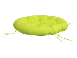 Clicnbuy Ropa De Casa-Cojín redondo tela Oxford vivo Ø 100x11 cm Verde