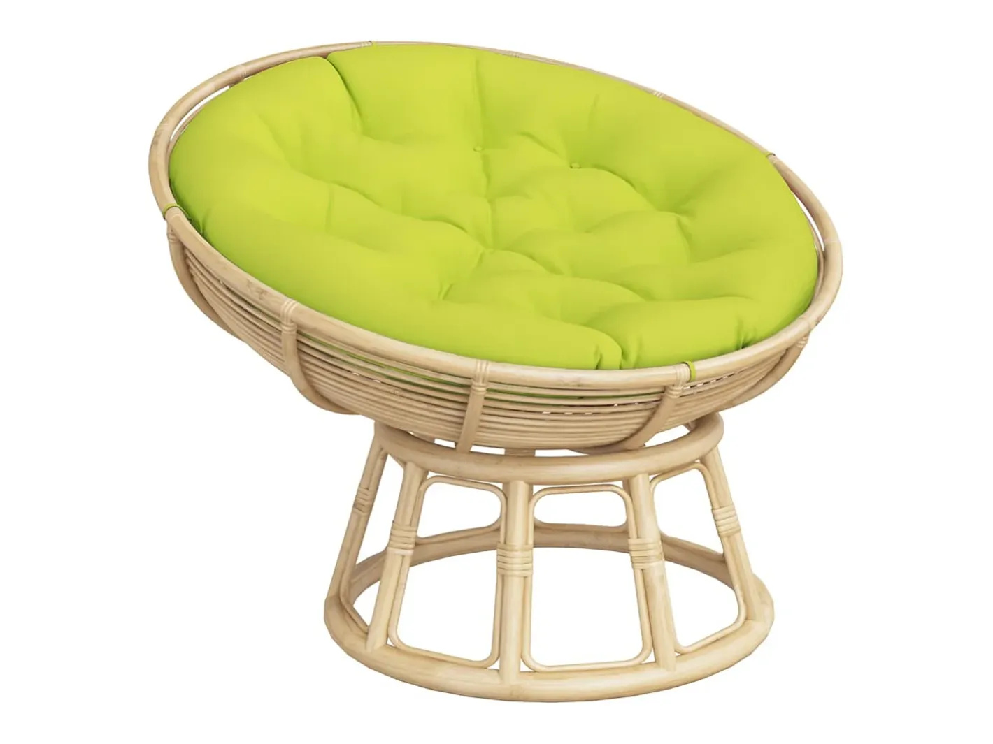 Clicnbuy Ropa De Casa-Cojín redondo tela Oxford vivo Ø 100x11 cm Verde