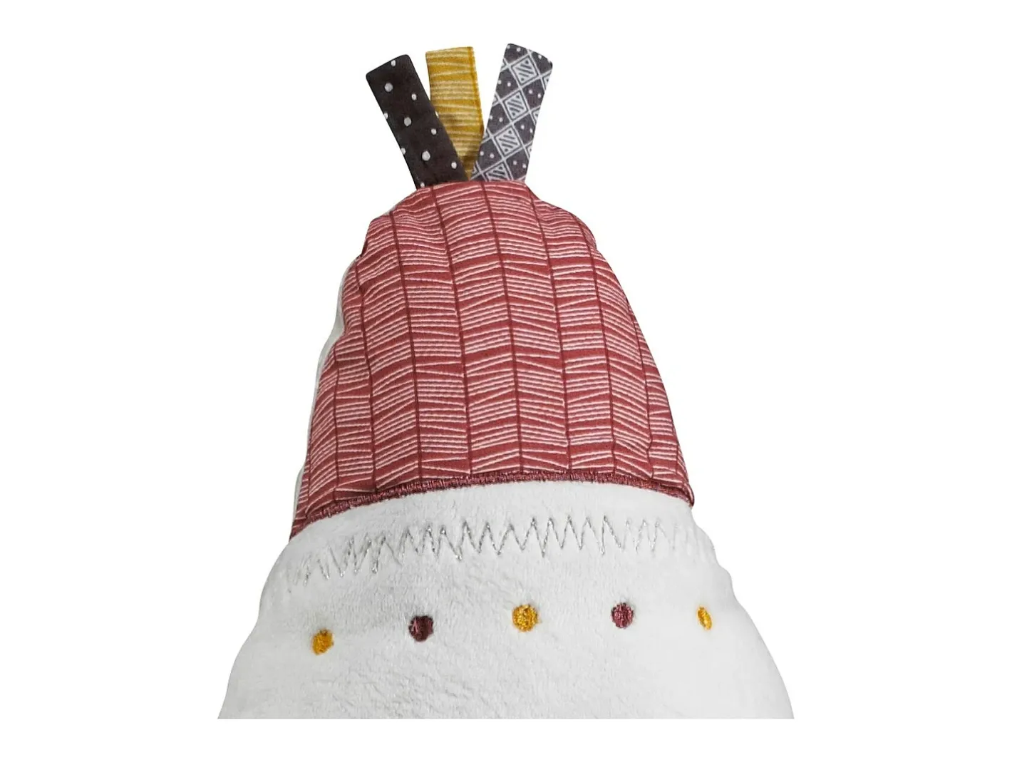 Sauthon Cojín Tipi de poliéster 27x22cm Blanco Discount