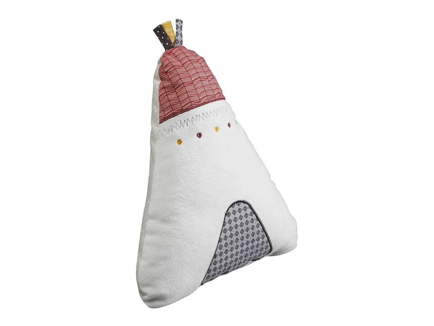 Sauthon Cojín Tipi de poliéster 27x22cm Blanco Discount