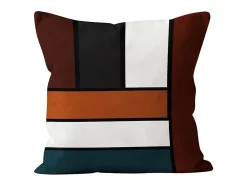 Soleil d'ocre Ropa De Casa-Cojín 40x40 cm TERCIOPELO T02 Multicolor