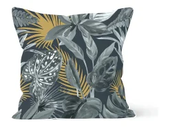 Soleil d'ocre Ropa De Casa-Cojín 40x40 cm TROPIC Gris