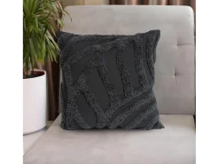 Soleil d'ocre Cojín 40x40 cm TUFT antracita, por Gris antracita Sale