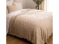 Atmosphera Ropa De Cama-Colcha acolchada estilo bohemio 260 x 240 cm Beige