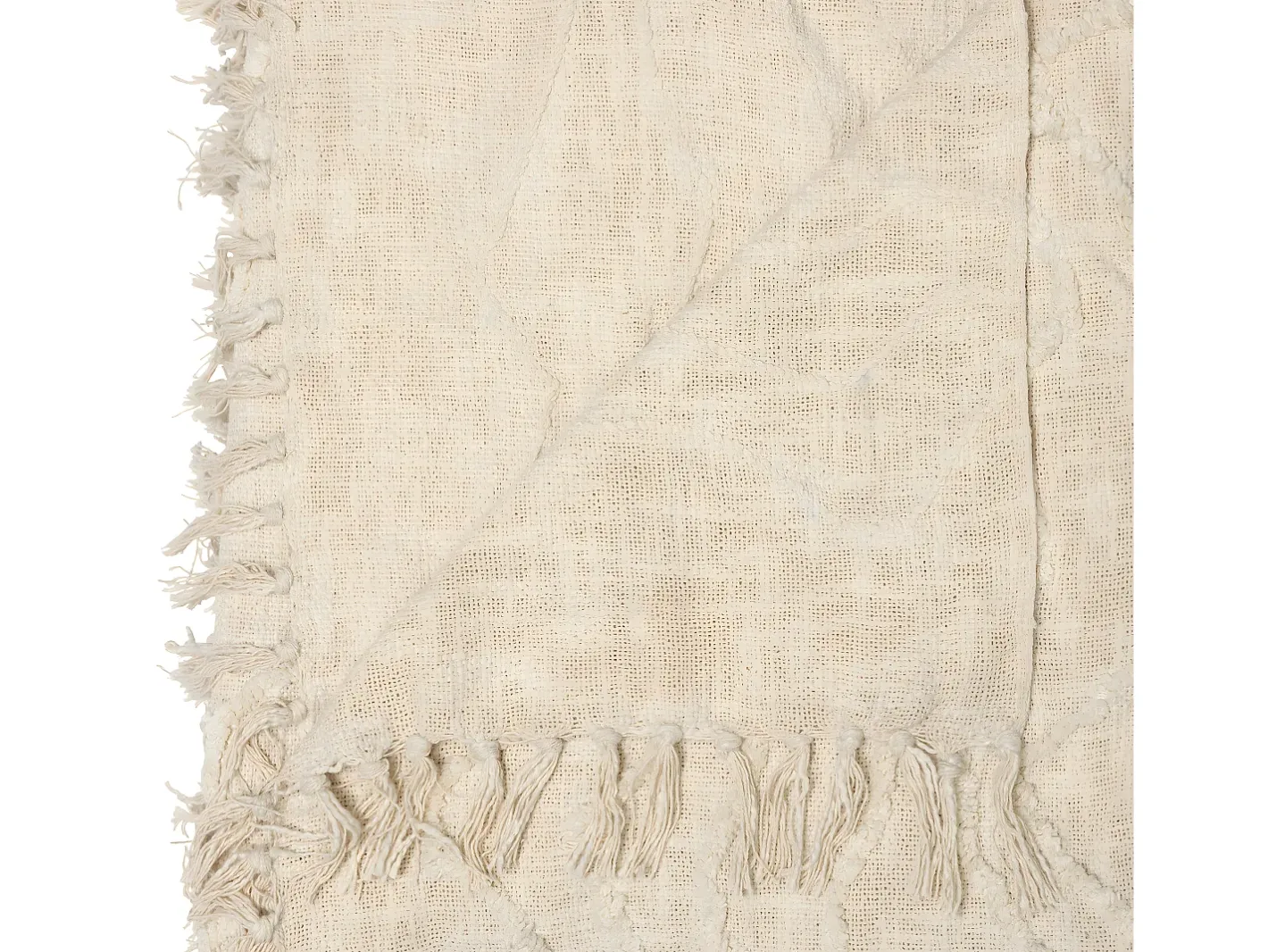 Atmosphera Ropa De Cama-Colcha acolchada estilo bohemio 260 x 240 cm Beige