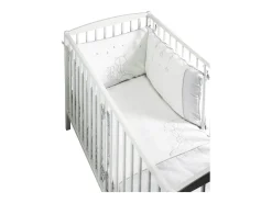 Sauthon Colcha blanca de algodón para cuna Gris Outlet